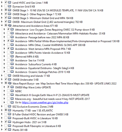 OWEB Google Earth Folders